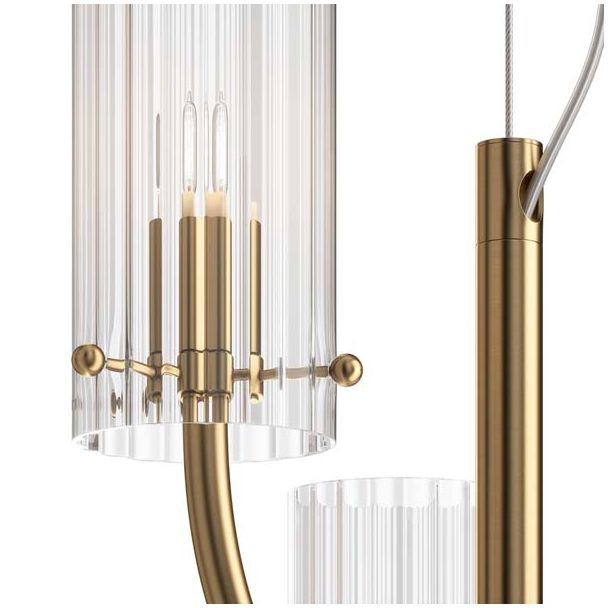 MAYTONI MOD223PL-03BS Arco lampa wisząca mosiądz