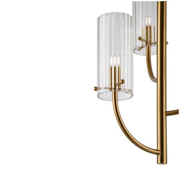 MAYTONI MOD223PL-03BS Arco lampa wisząca mosiądz