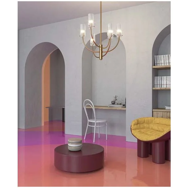 MAYTONI MOD223PL-03BS Arco lampa wisząca mosiądz