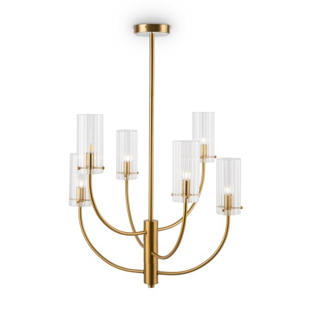 MAYTONI Arco MOD223PL-06BS Lampa wisząca - kolor Mosiądz