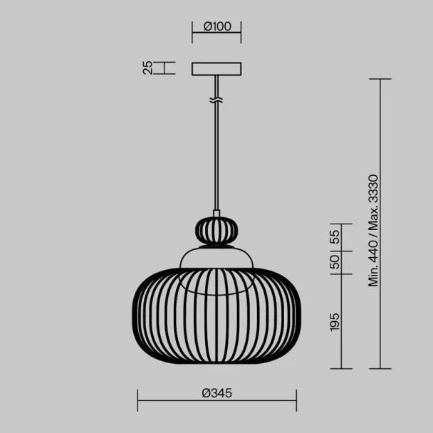 MAYTONI MOD376PL-01G Levitation lampa wisząca