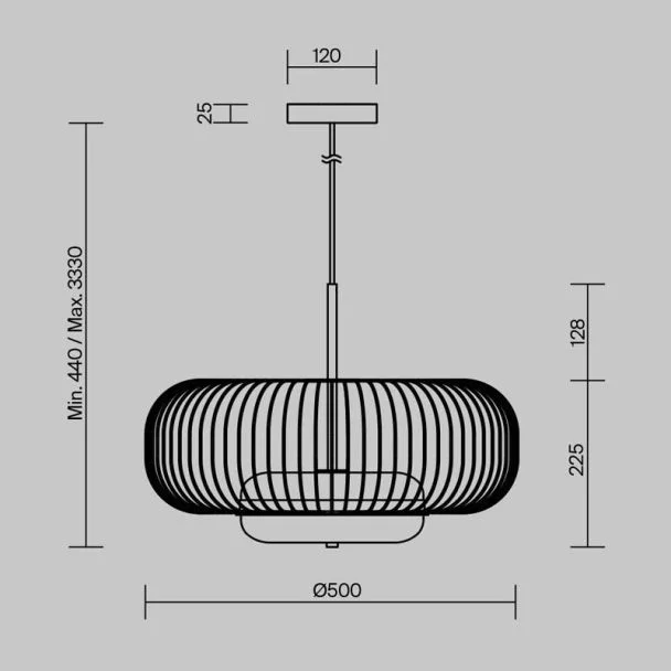MAYTONI MOD376PL-L30G3K Levitation lampa wisząca