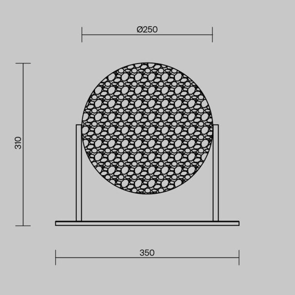 MAYTONI MOD387TL-L8CH3K Mangata lampa stołowa