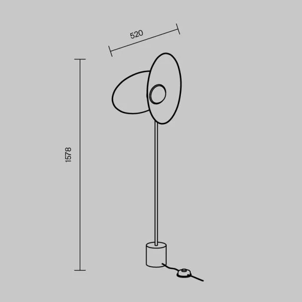MAYTONI MOD396FL-L10W3K Evolution lampa podłogowa