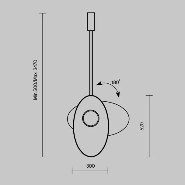 MAYTONI MOD396PL-L10BL3K Evolution lampa wisząca