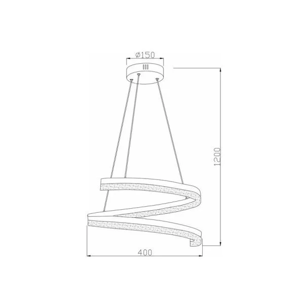 REALITY 342501-30 Monacor lampa wisząca LED
