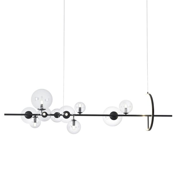 Step into design MP0084-L120 Lampa wisząca ORION LONG-120 czarna 120 cm
