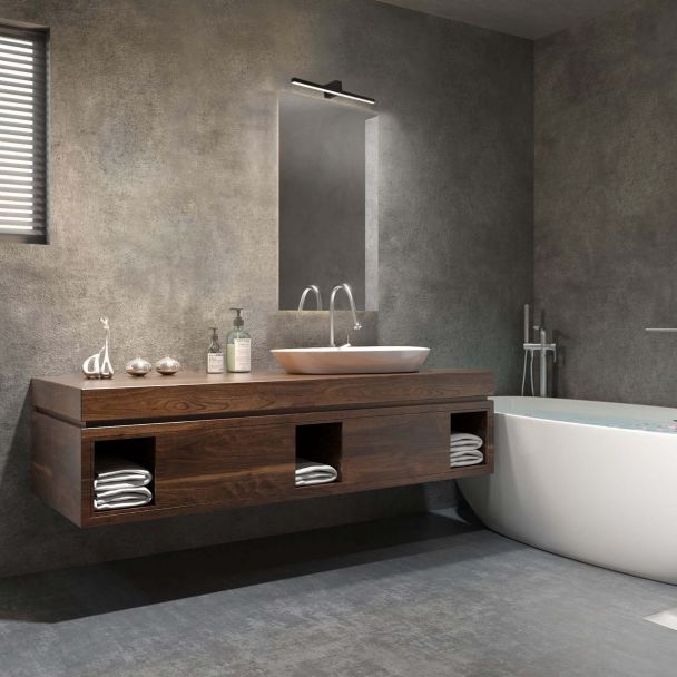 LIGHT PRESTIGE LP-778/1W L BK Nevada kinkiet L czarny IP44