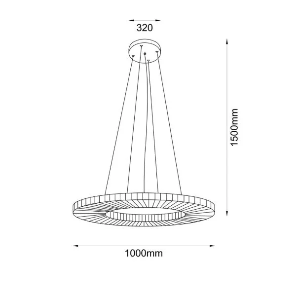 ANTIGO 5229 NEXO Z4 lampa zwieszana pozioma 100 cm 4000K