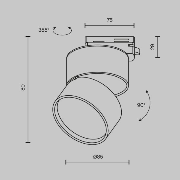 MAYTONI TR007-1-12W4K-W ONDA Track Lighting biały
