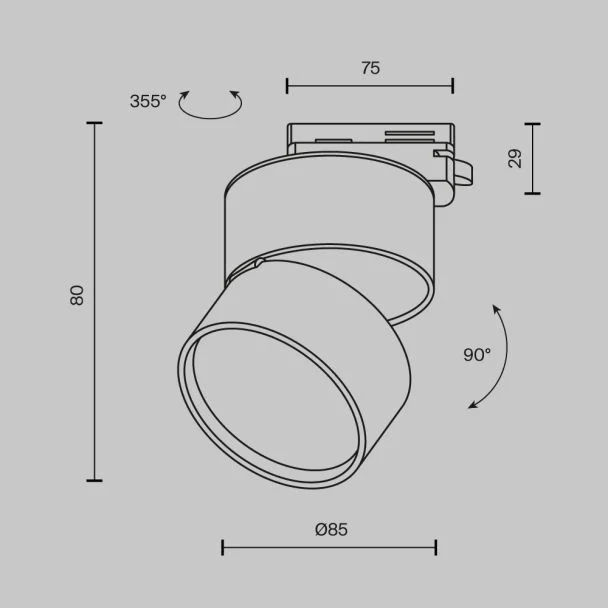 MAYTONI TR007-1-12W4K-W ONDA Track Lighting biały