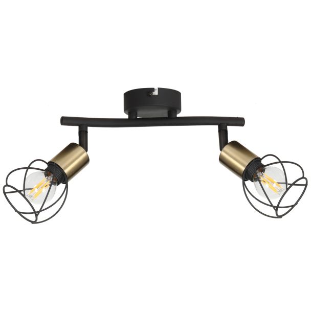 REALITY 841502-32 Mahavi lampa sufitowa czarna/złota