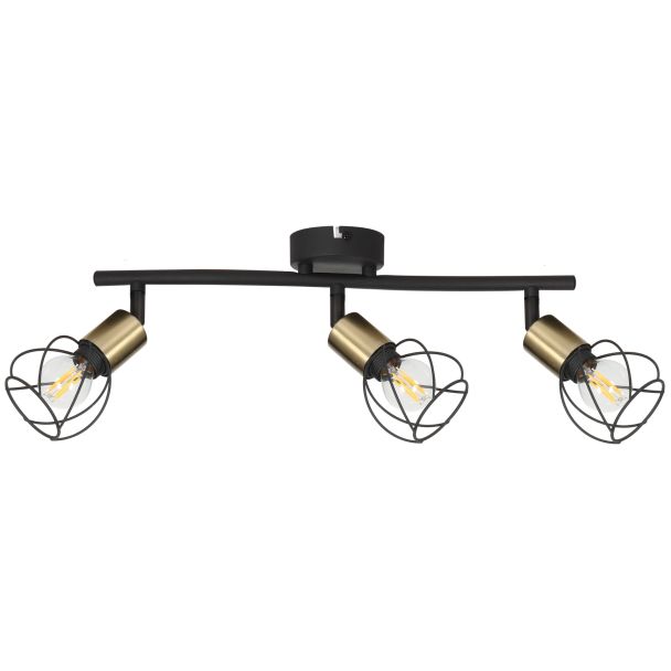 REALITY 841503-32 Mahavi lampa sufitowa czarna/złota