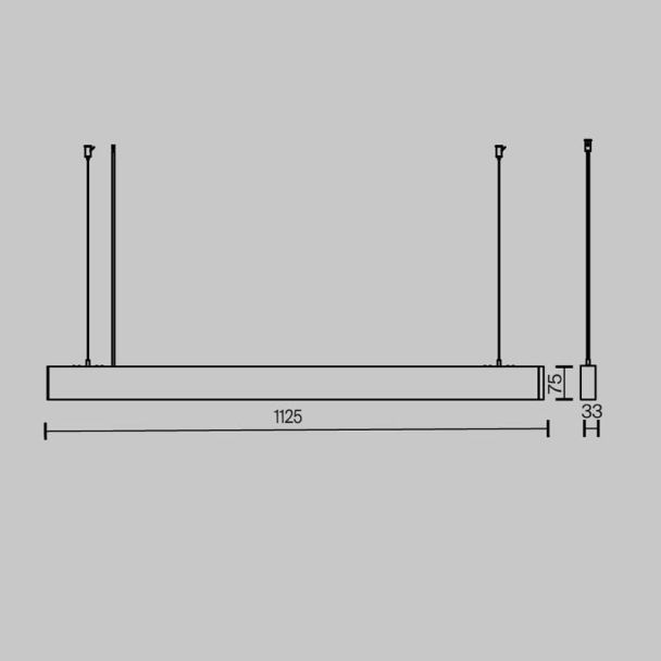 MAYTONI P051PL-36W2.7-6K-W BASIS lampa wisząca