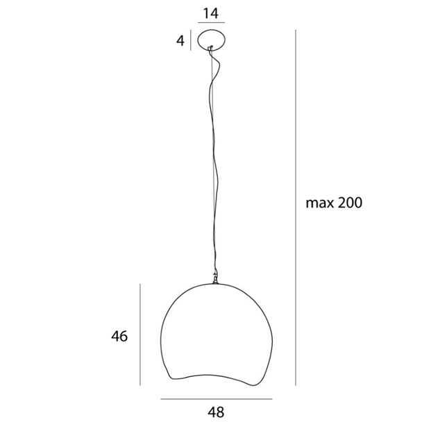MAXLIGHT P0533 LAMPA WISZĄCA PIERRE 48CM
