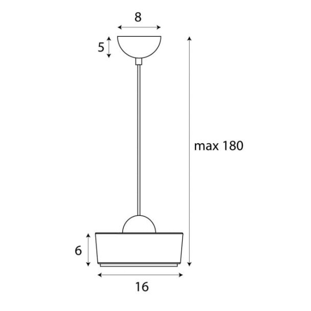 MAXLIGHT P0542 LAMPA WISZĄCA LIPARI I