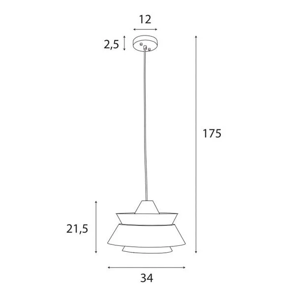 Maxlight P0549 Lampa Wisząca Kioto