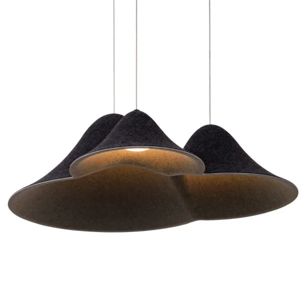 MAXLIGHT P0565 LAMPA WISZACA BELLMOND BLACK&GREY
