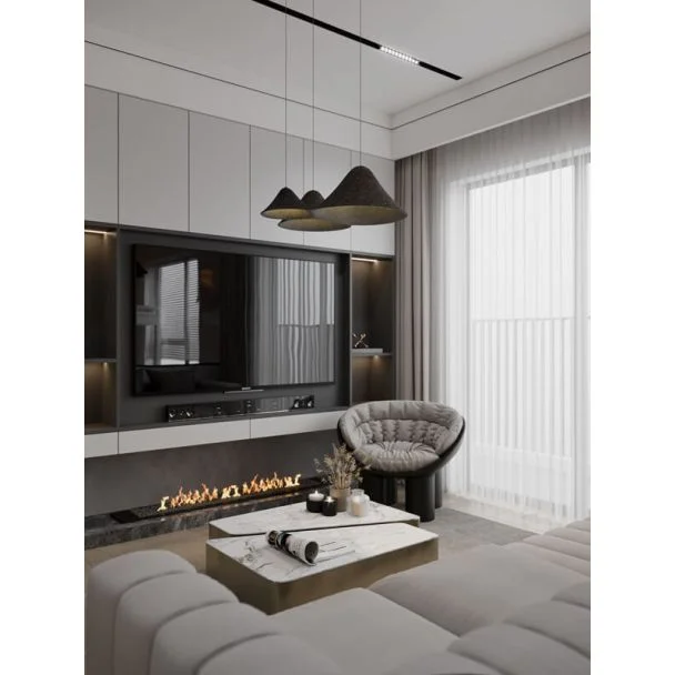MAXLIGHT P0565 LAMPA WISZACA BELLMOND BLACK&GREY