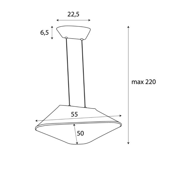 MAXLIGHT P0567 LAMPA WISZACA CARBON BLACK&GREY