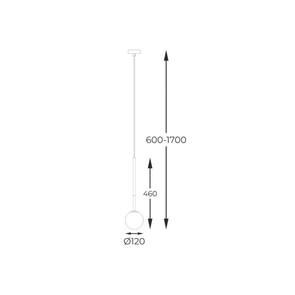 ZUMALINE P0574-01F-F7AA ARCTURUS LAMPA WISZĄCA ZŁOTA/GOLD