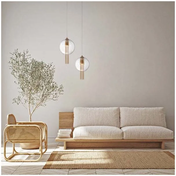 MAYTONI P095PL-01BZ1 Flusso lampa wisząca brązowy