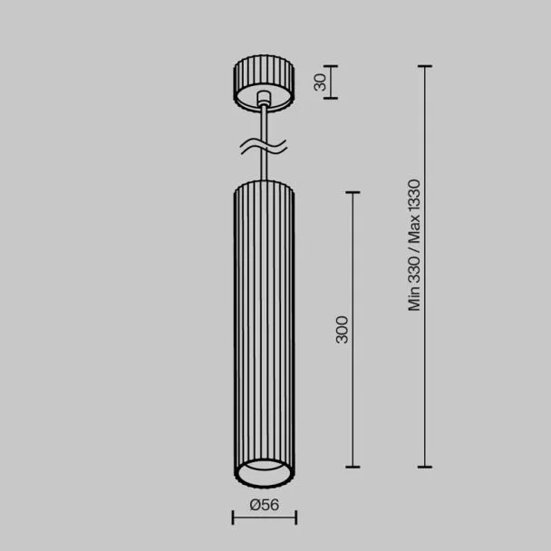 MAYTONI P106PL-01-GU10-W Calipso lampa wisząca