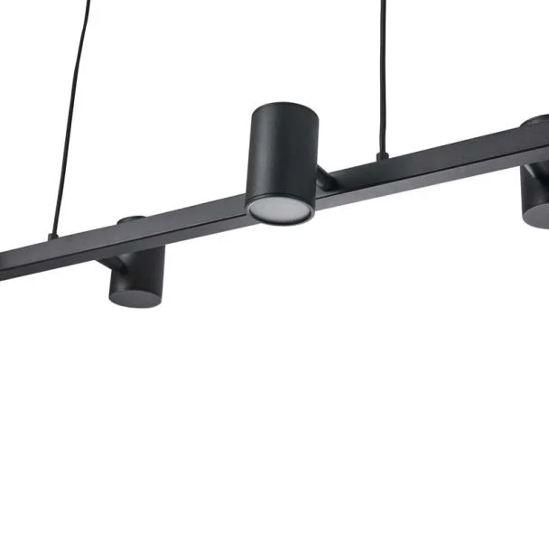 YASKR Lampa Wisząca Noe Long 6xGU10 czarna PL0111-BK