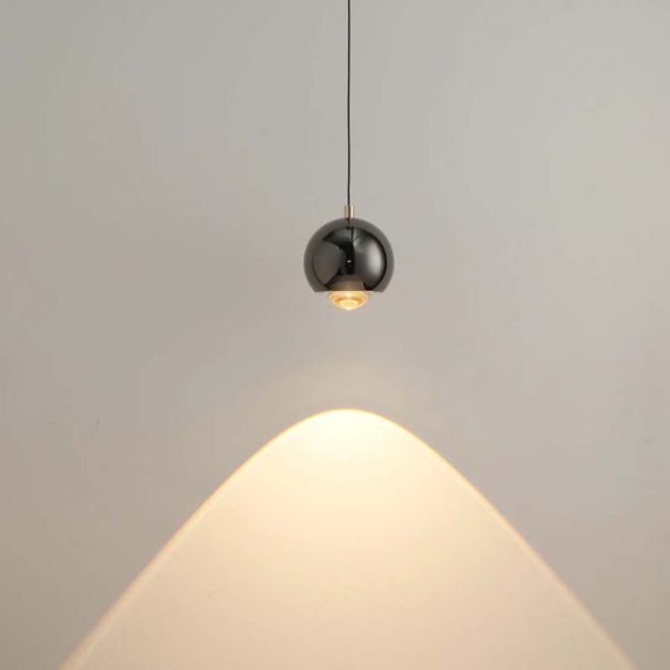 YASKR Lampa Wisząca Aurenia 1xLED czarna PL0122-CB