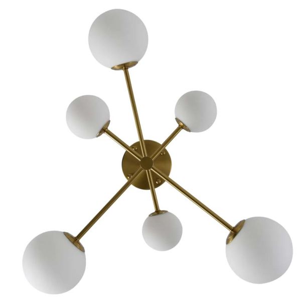 YASKR Lampa Sufitowa Bolti 6xG9 złota PLC0103-GD