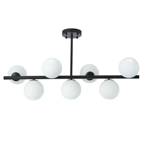YASKR Lampa Sufitowa Bolti 7xE14 czarna PLC0104-BK