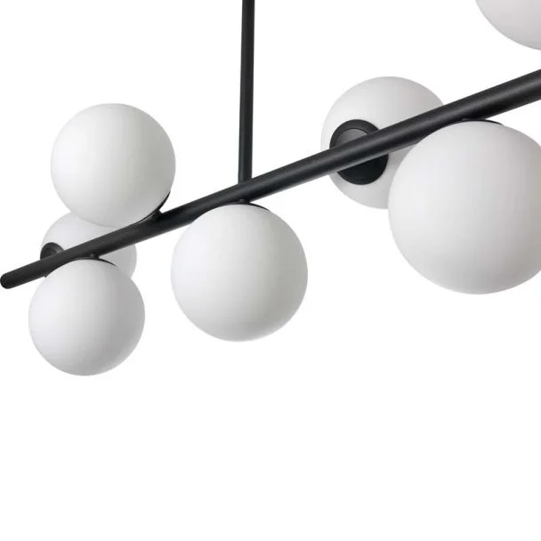 YASKR Lampa Sufitowa Bolti 7xE14 czarna PLC0104-BK