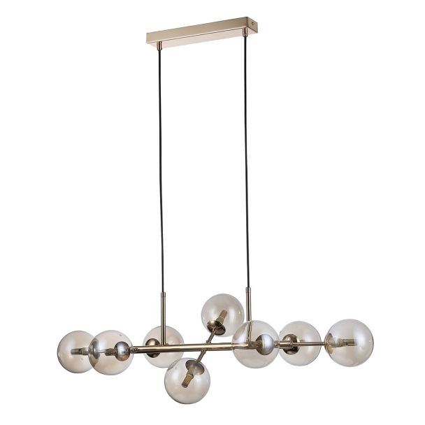 ITALUX Erimida PND-2244-8A-GD lampa wisząca złota