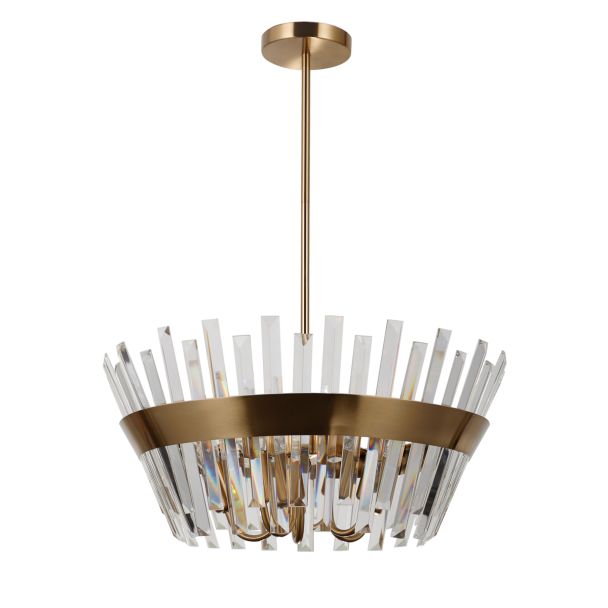 ITALUX PND-22450-5A-HBR lampa wisząca mosiądz