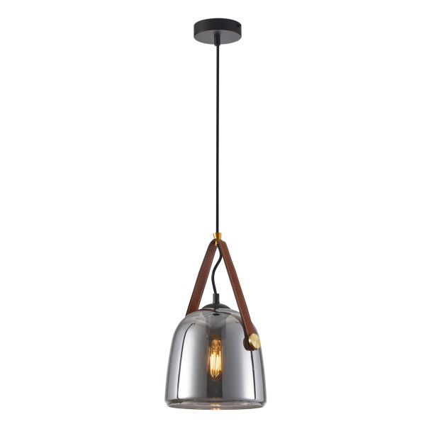 ITALUX PND-24342-1-BK-SG lampa wisząca czarny,przydymiony
