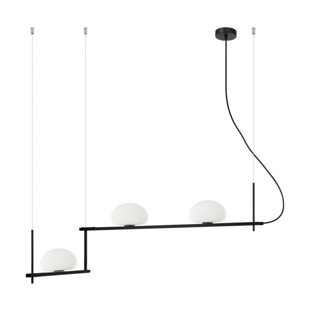 ITALUX PND-357783-BK+W lampa wisząca czarny