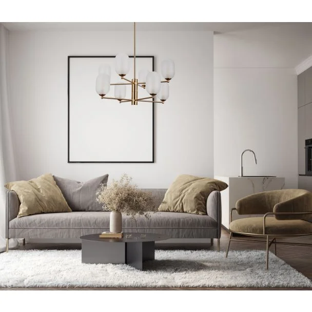 ITALUX PND-4215-8A-HBR-SAT lampa wisząca brązowy