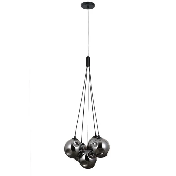 ITALUX PND-54456-5A-HB-SMG lampa wisząca czarny