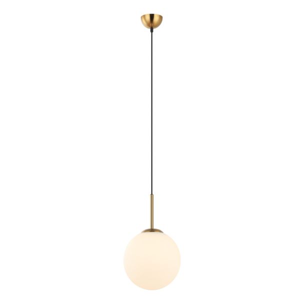 ITALUX PND-5578-1M-BRO lampa wisząca brązowy,biały
