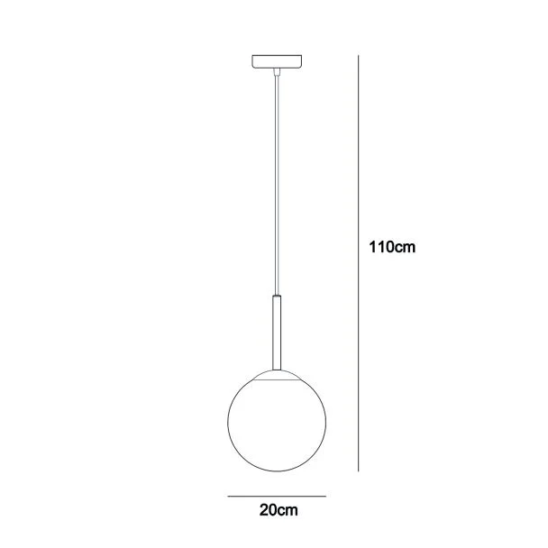 ITALUX PND-5578-1S-BRO-BK lampa wisząca brązowy