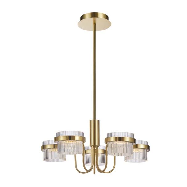 ITALUX PND-77362-5-40W-GD Tiara lampa wisząca złoty