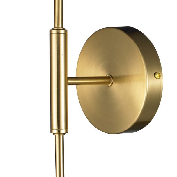 STEP INTO DESIGN ST-F086 LAMPA ŚCIENNA MIKA-1 BIAŁO ZŁOTA 70 CM