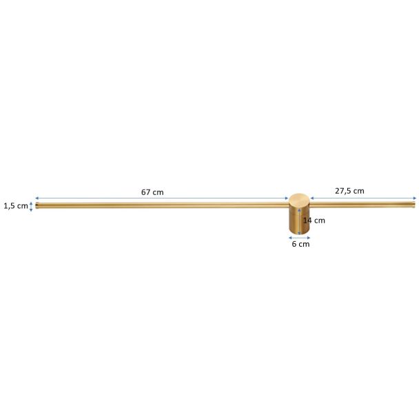 STEP INTO DESIGN ST-10669W2 gold Lampa ścienna SPARO LED złota 100 cm