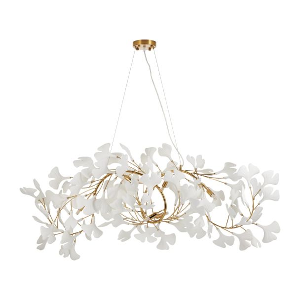STEP INTO DESIGN XY080P-120 Lampa wisząca BOTANIKA WAVE złoto biała 135 cm
