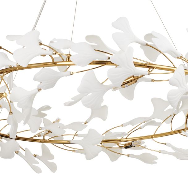 STEP INTO DESIGN XY080P-100 Lampa wisząca BOTANIKA złoto biała 100 cm