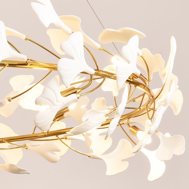 STEP INTO DESIGN XY080P-100 Lampa wisząca BOTANIKA złoto biała 100 cm