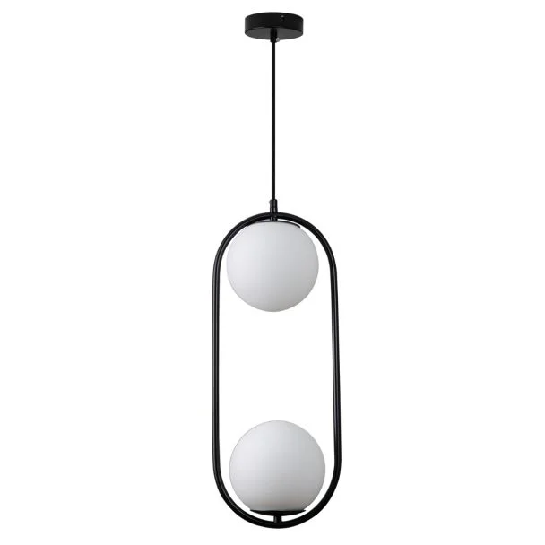 STEP INTO DESIGN DP0002-2 black LAMPA WISZĄCA COSTA DUO CZARNA 50 CM