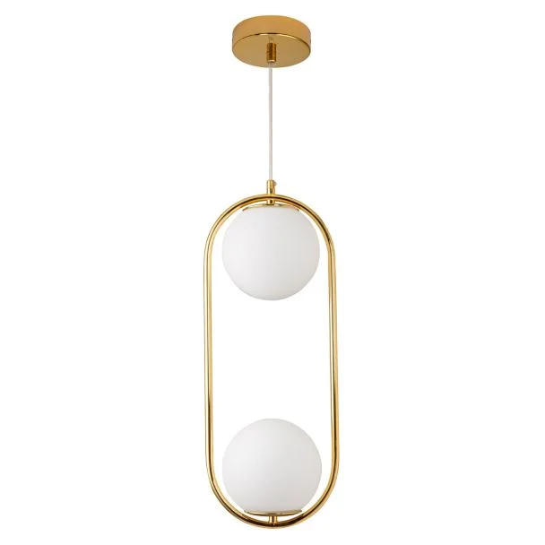 STEP INTO DESIGN DP0002-2 gold LAMPA WISZĄCA COSTA DUO ZŁOTA 50 CM