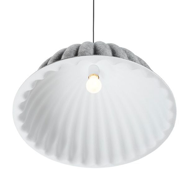 STEP INTO DESIGN ST-10267P-S grey LAMPA WISZĄCA FELT FILC SZARY 55 CM