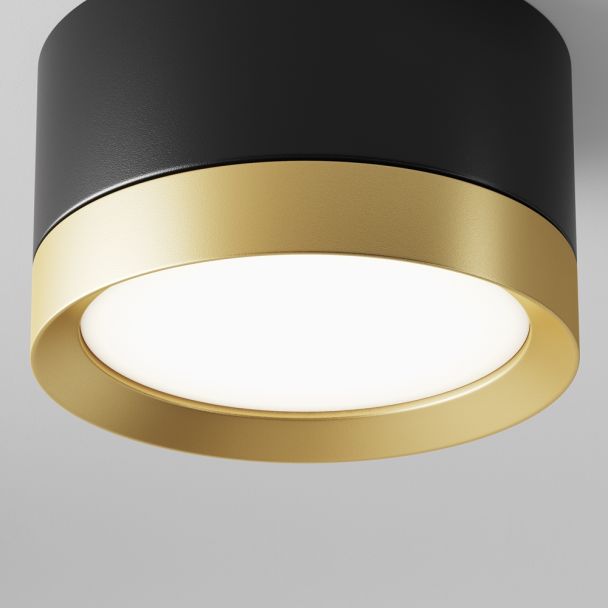 MAYTONI C086CL-GX53-SRD-BG Hoop lampa sufitowa czarny,złoty